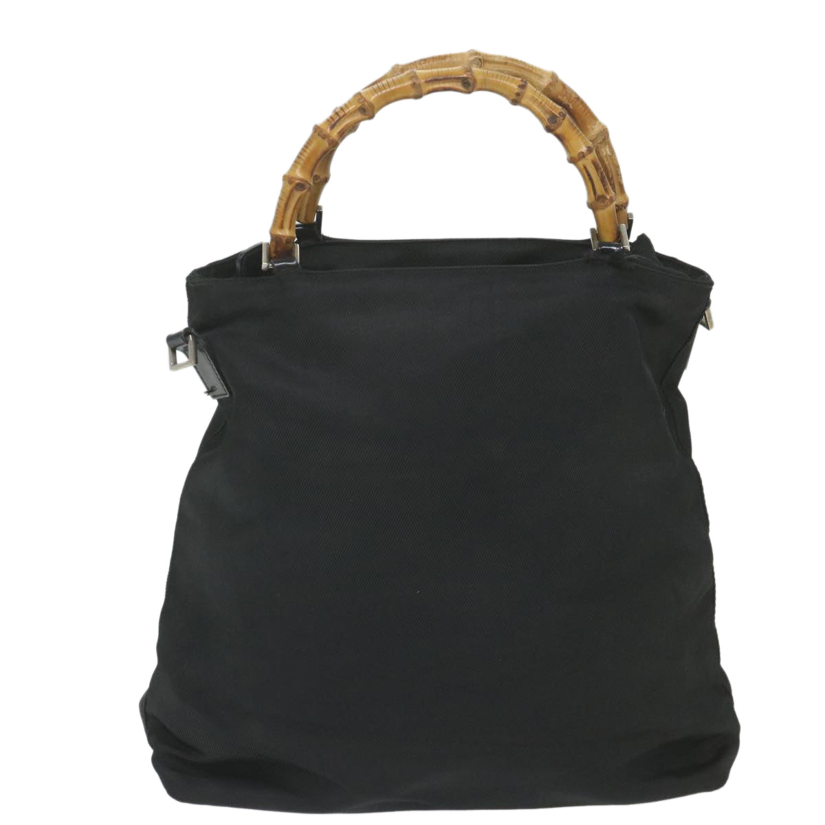 GUCCI Bamboo Shoulder Bag Canvas 2way Black 002 3754 0506 ep2424