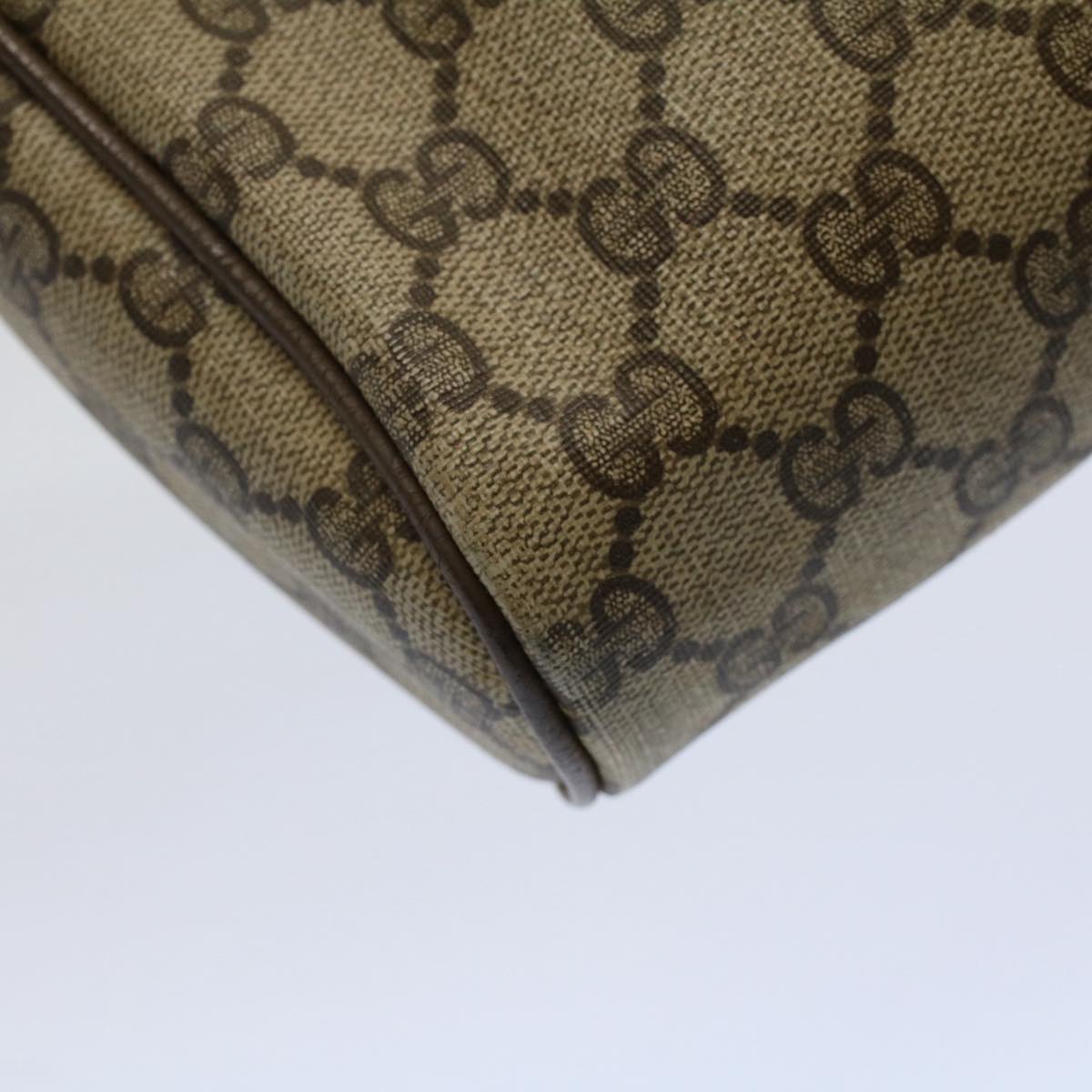 GUCCI GG Supreme Web Sherry Line Clutch Bag Beige Red 89 01 012 ep2429