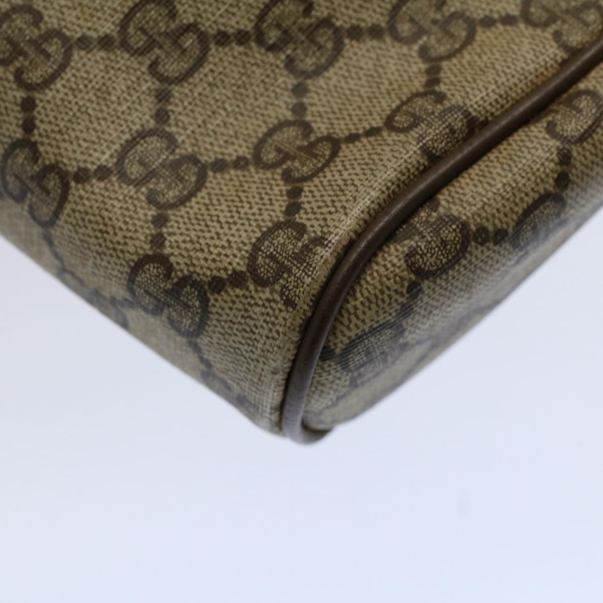 GUCCI GG Supreme Web Sherry Line Clutch Bag Beige Red 89 01 012 ep2429