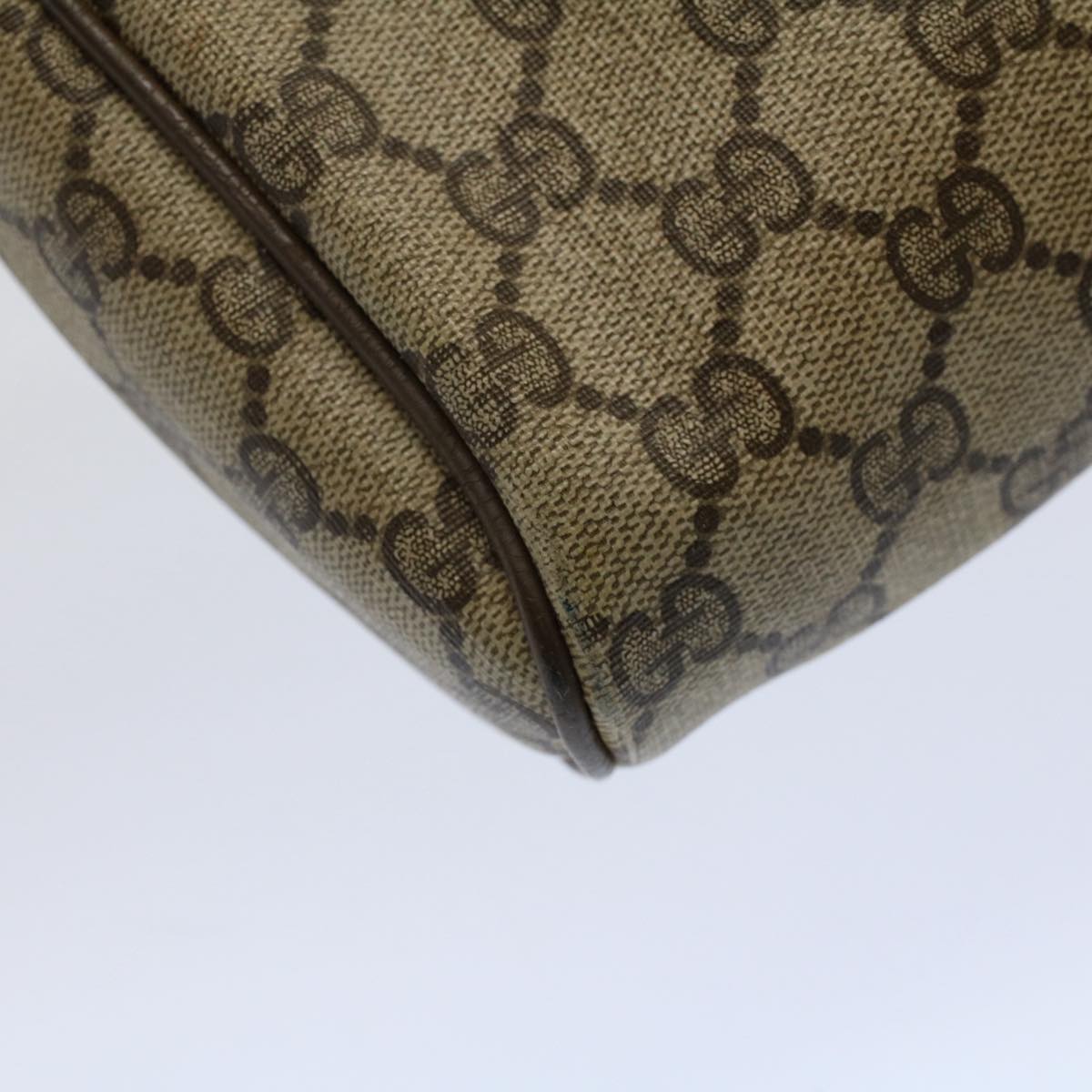 GUCCI GG Supreme Web Sherry Line Clutch Bag Beige Red 89 01 012 ep2429