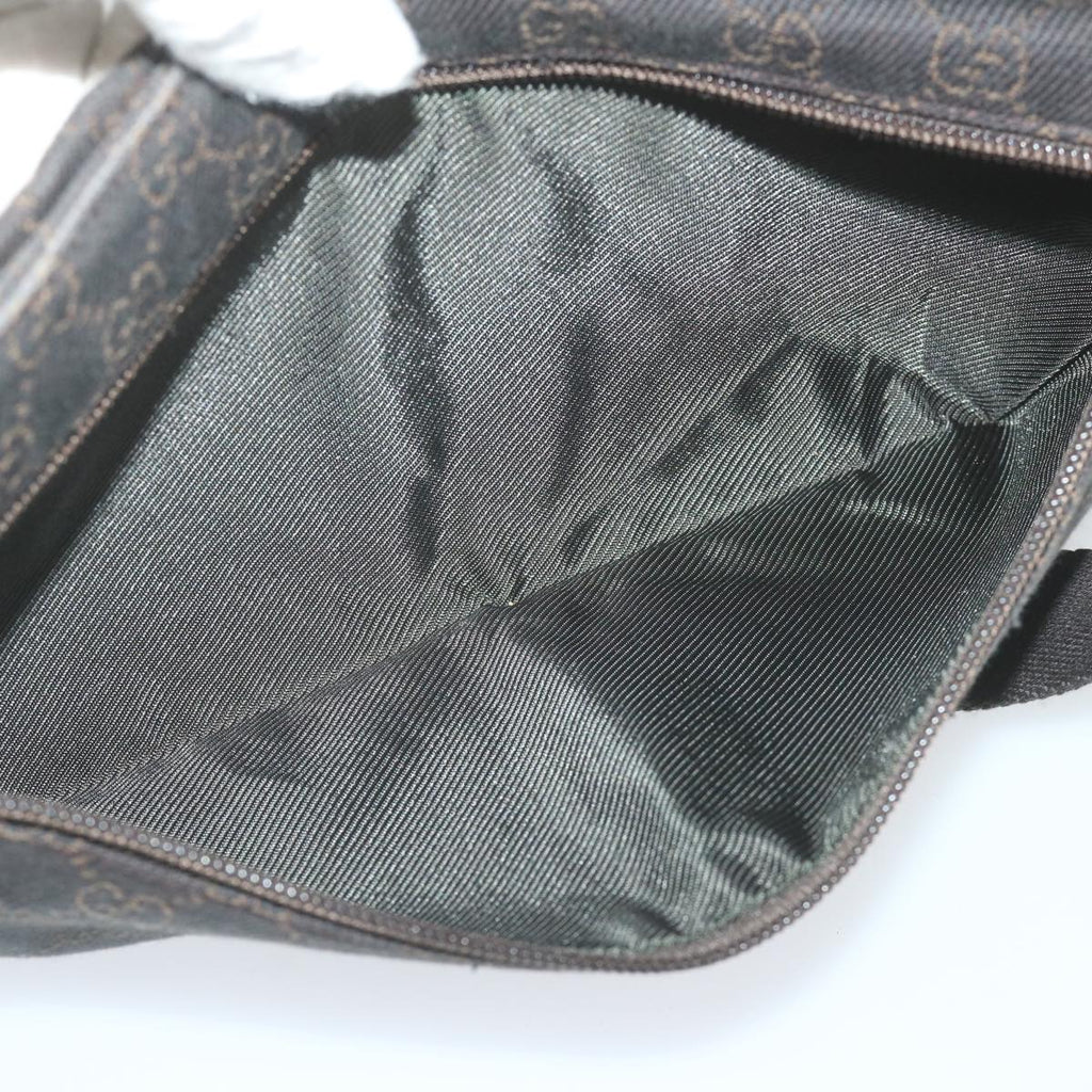 GUCCI GG Canvas Waist bag Black 28566 ep2433