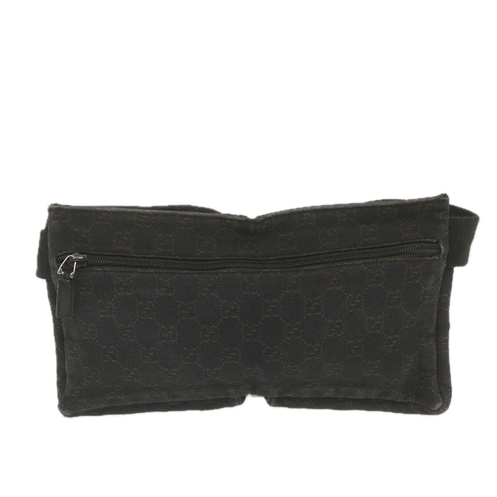 GUCCI GG Canvas Waist bag Black 28566 ep2433