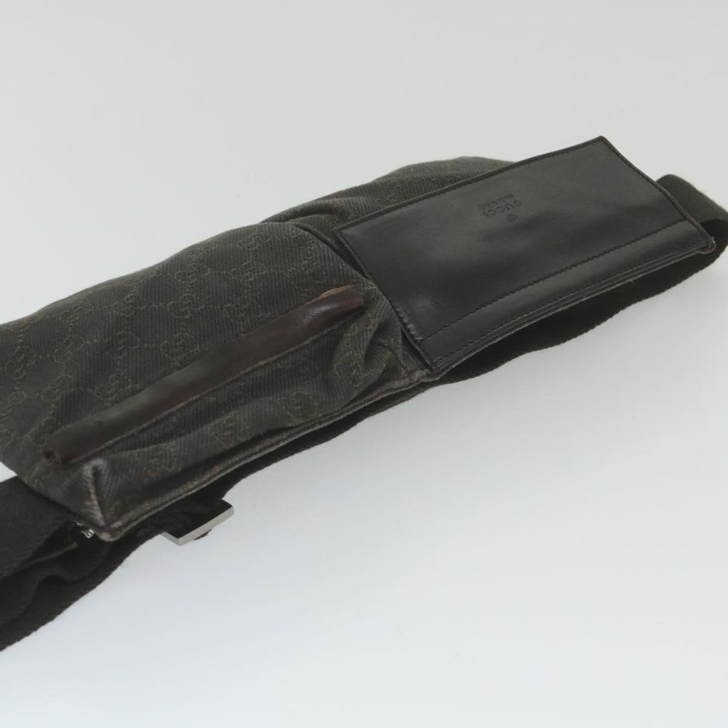 GUCCI GG Canvas Waist bag Black 28566 ep2433