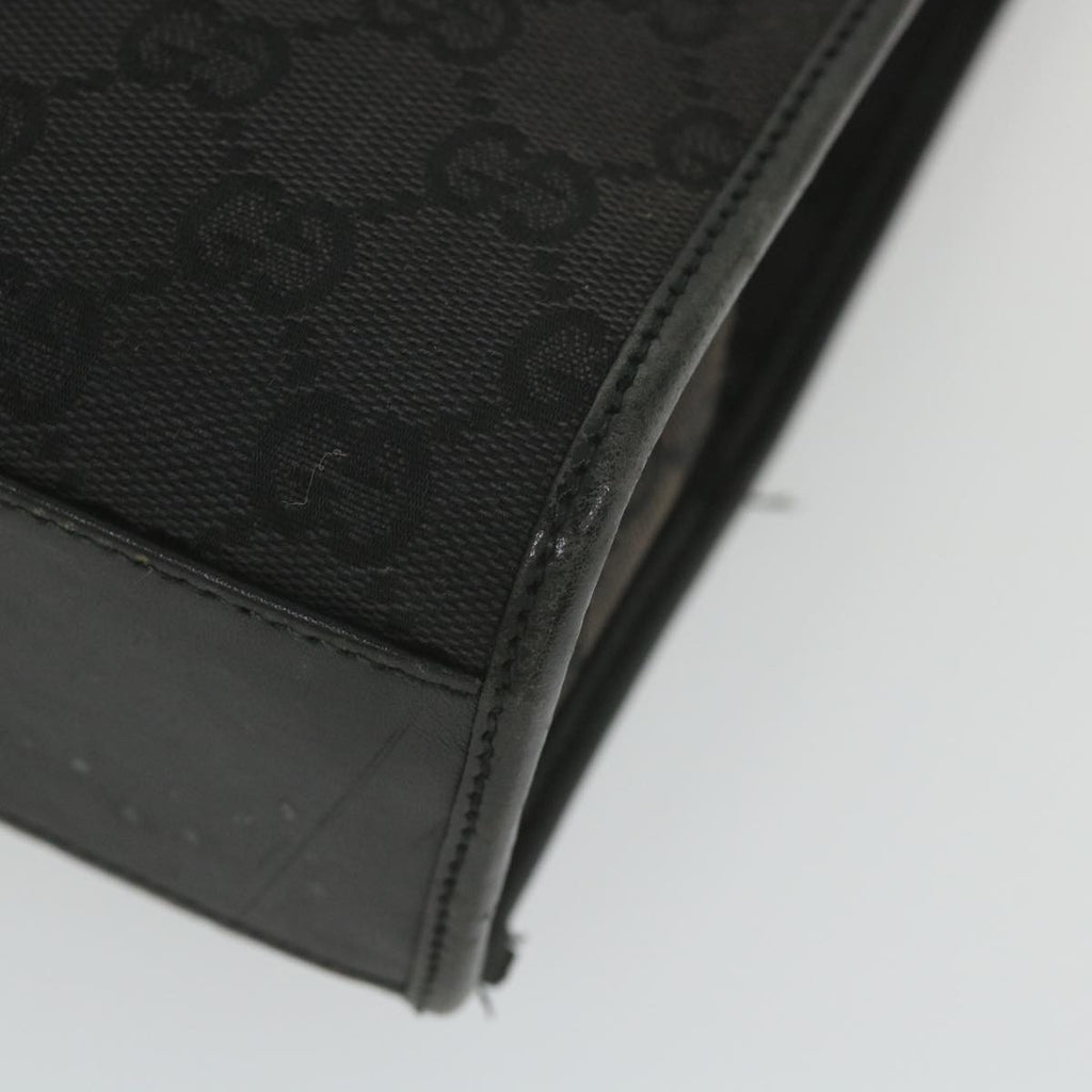 GUCCI GG Canvas Jackie Hand Bag Black 002 1065 ep2440