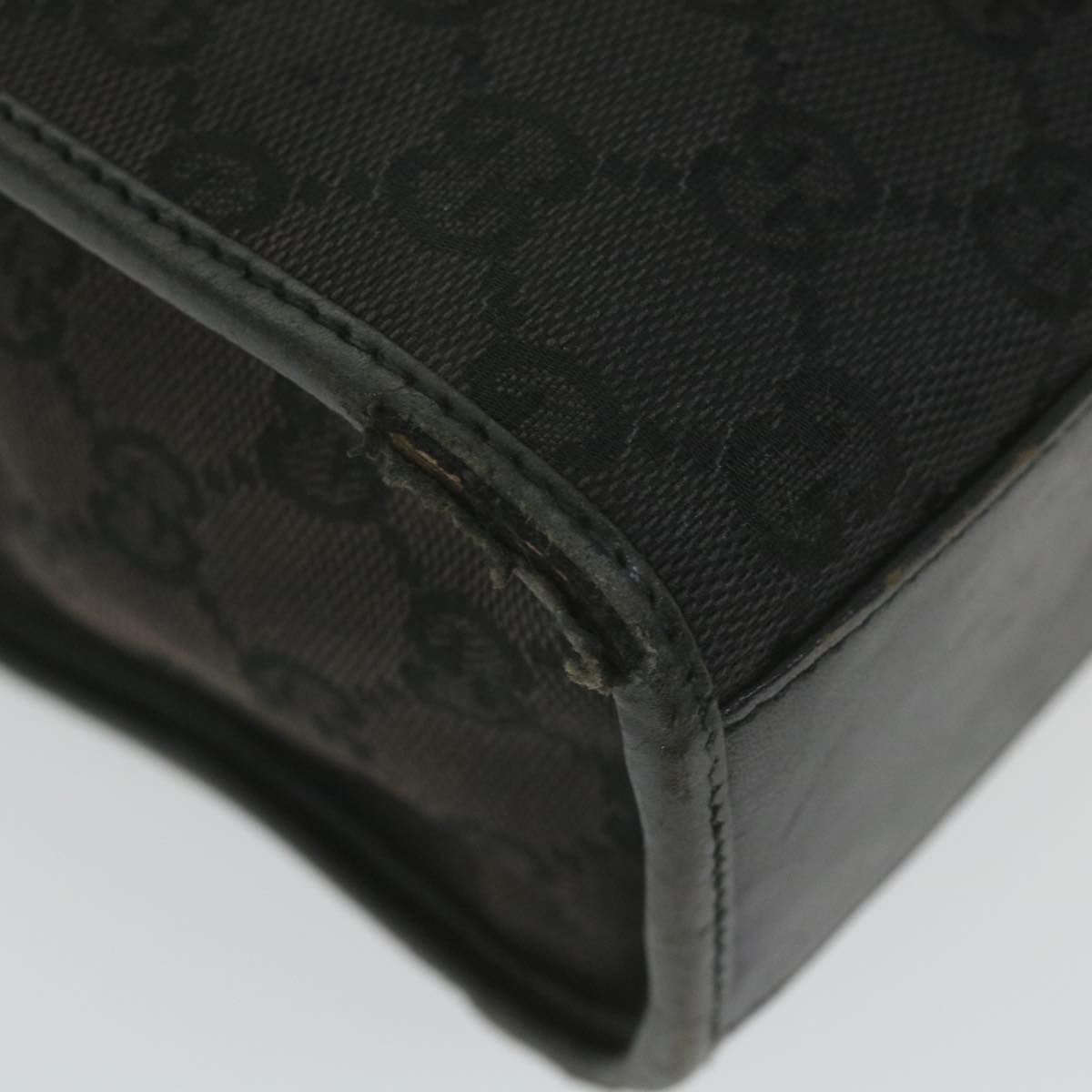 GUCCI GG Canvas Jackie Hand Bag Black 002 1065 ep2440
