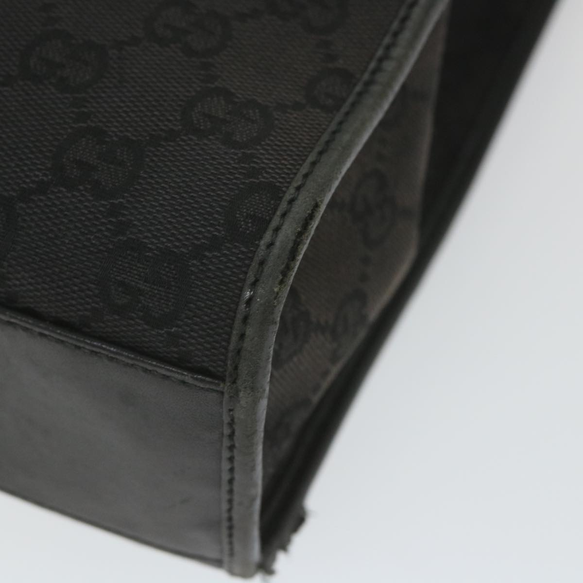 GUCCI GG Canvas Jackie Hand Bag Black 002 1065 ep2440