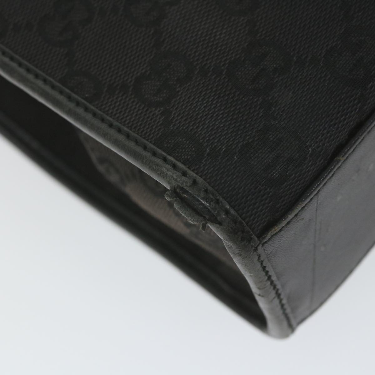 GUCCI GG Canvas Jackie Hand Bag Black 002 1065 ep2440