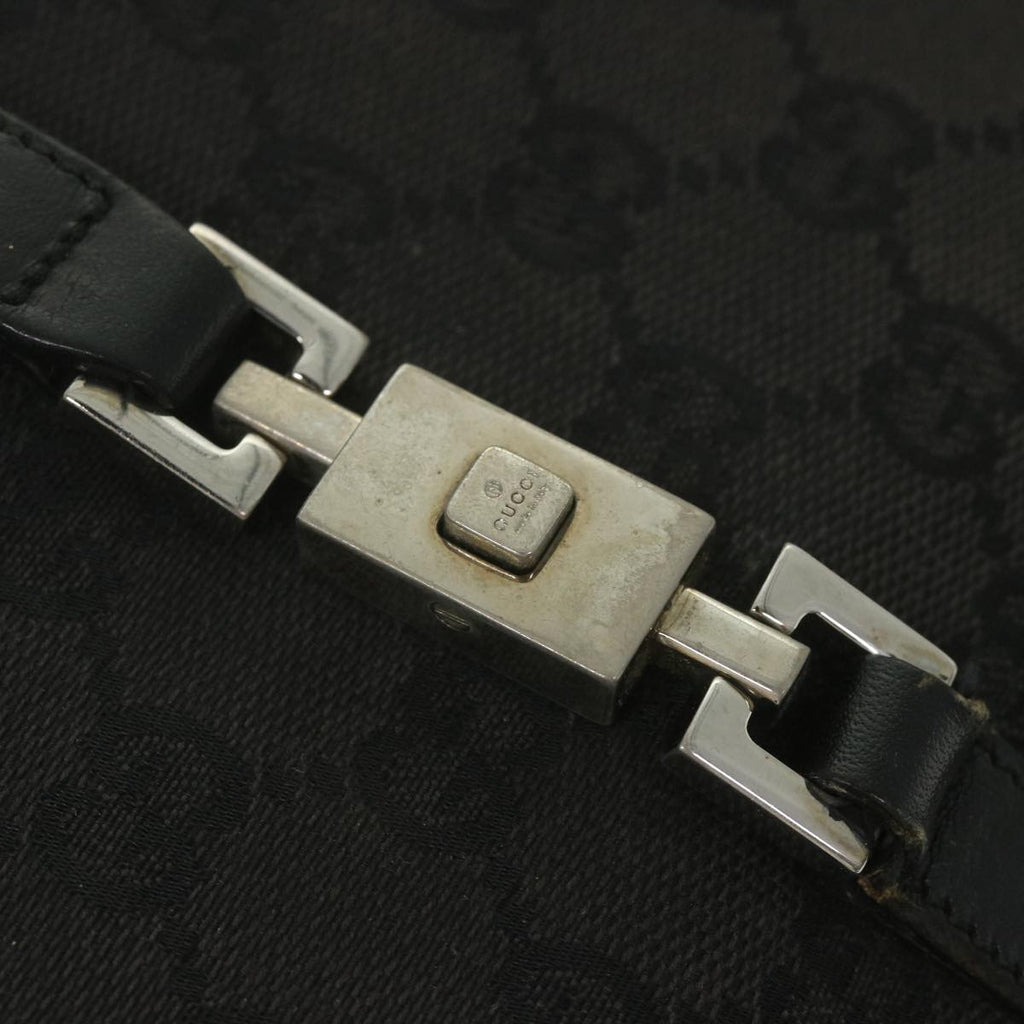 GUCCI GG Canvas Jackie Hand Bag Black 002 1065 ep2440