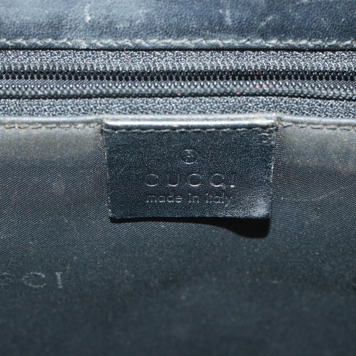 GUCCI GG Canvas Jackie Hand Bag Black 002 1065 ep2440