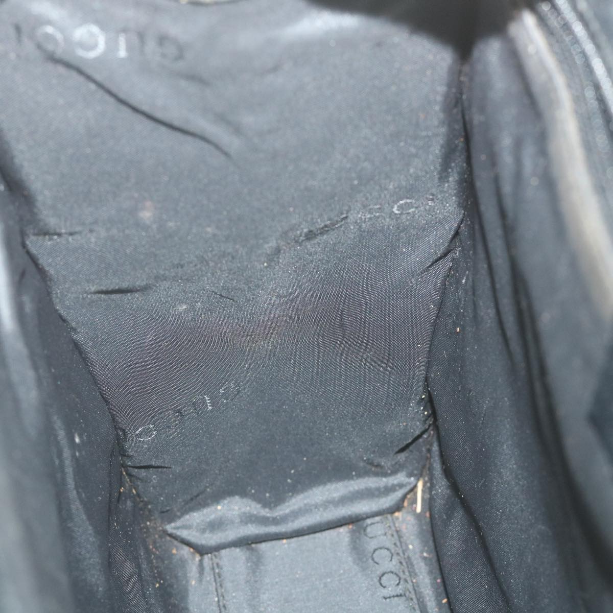 GUCCI GG Canvas Jackie Hand Bag Black 002 1065 ep2440