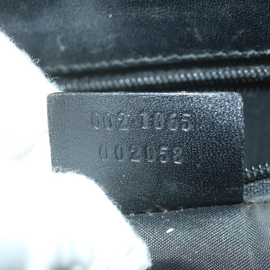 GUCCI GG Canvas Jackie Hand Bag Black 002 1065 ep2440