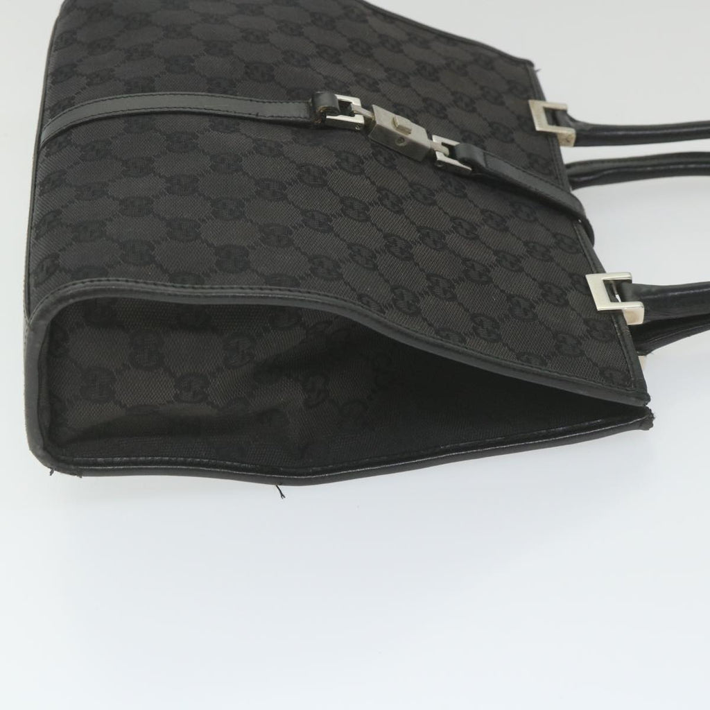 GUCCI GG Canvas Jackie Hand Bag Black 002 1065 ep2440
