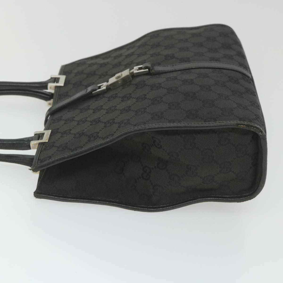 GUCCI GG Canvas Jackie Hand Bag Black 002 1065 ep2440