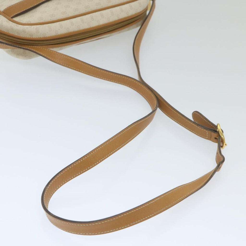 GUCCI Micro GG Supreme Shoulder Bag PVC Leather White ep2442