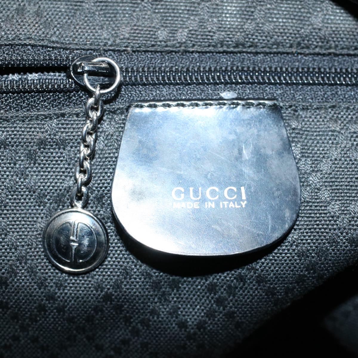GUCCI Bamboo Shoulder Bag Nylon Black 000 1998 0531 ep2444