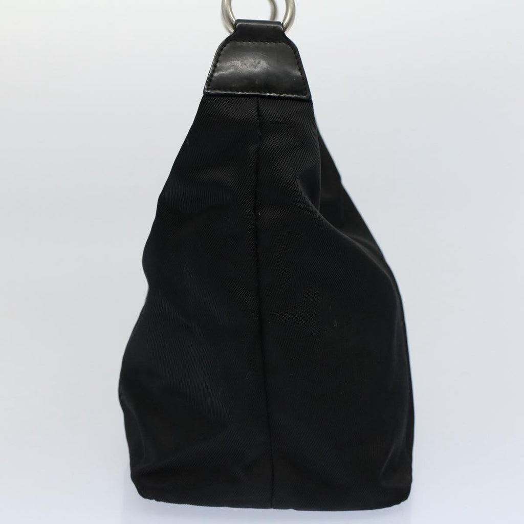 GUCCI Bamboo Shoulder Bag Nylon Black 000 1998 0531 ep2444
