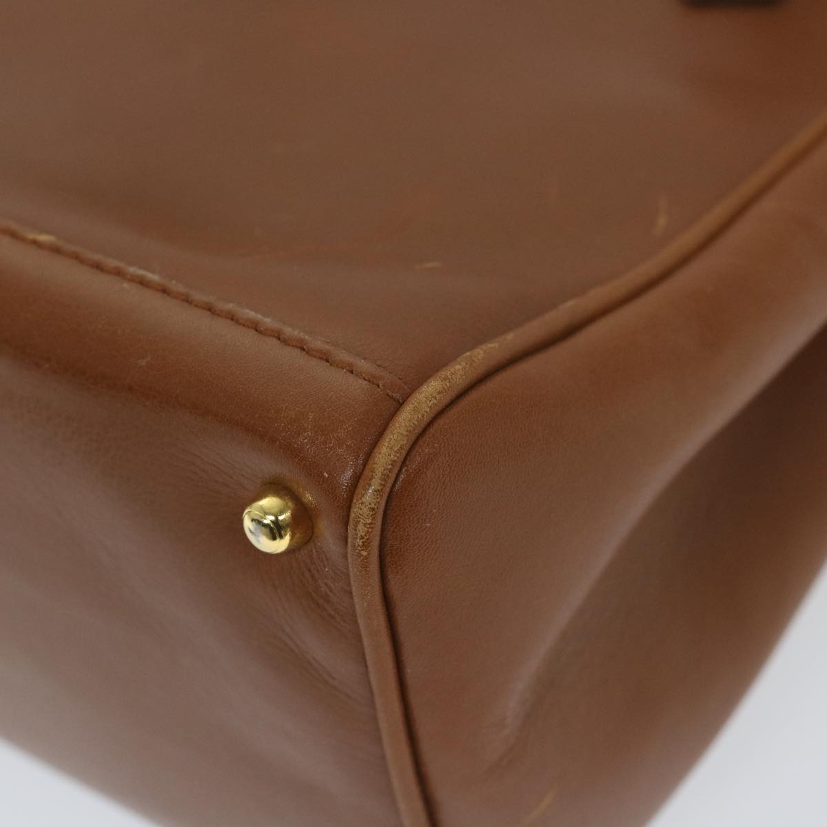 GUCCI Bamboo Hand Bag Leather 2way Brown 000 122 0316 ep2453