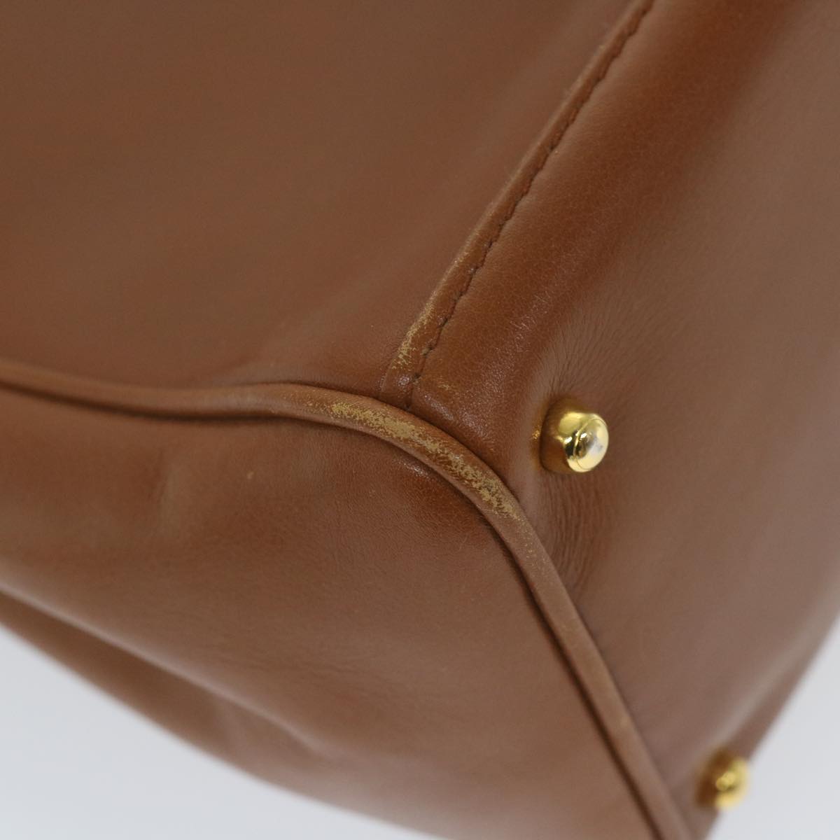 GUCCI Bamboo Hand Bag Leather 2way Brown 000 122 0316 ep2453