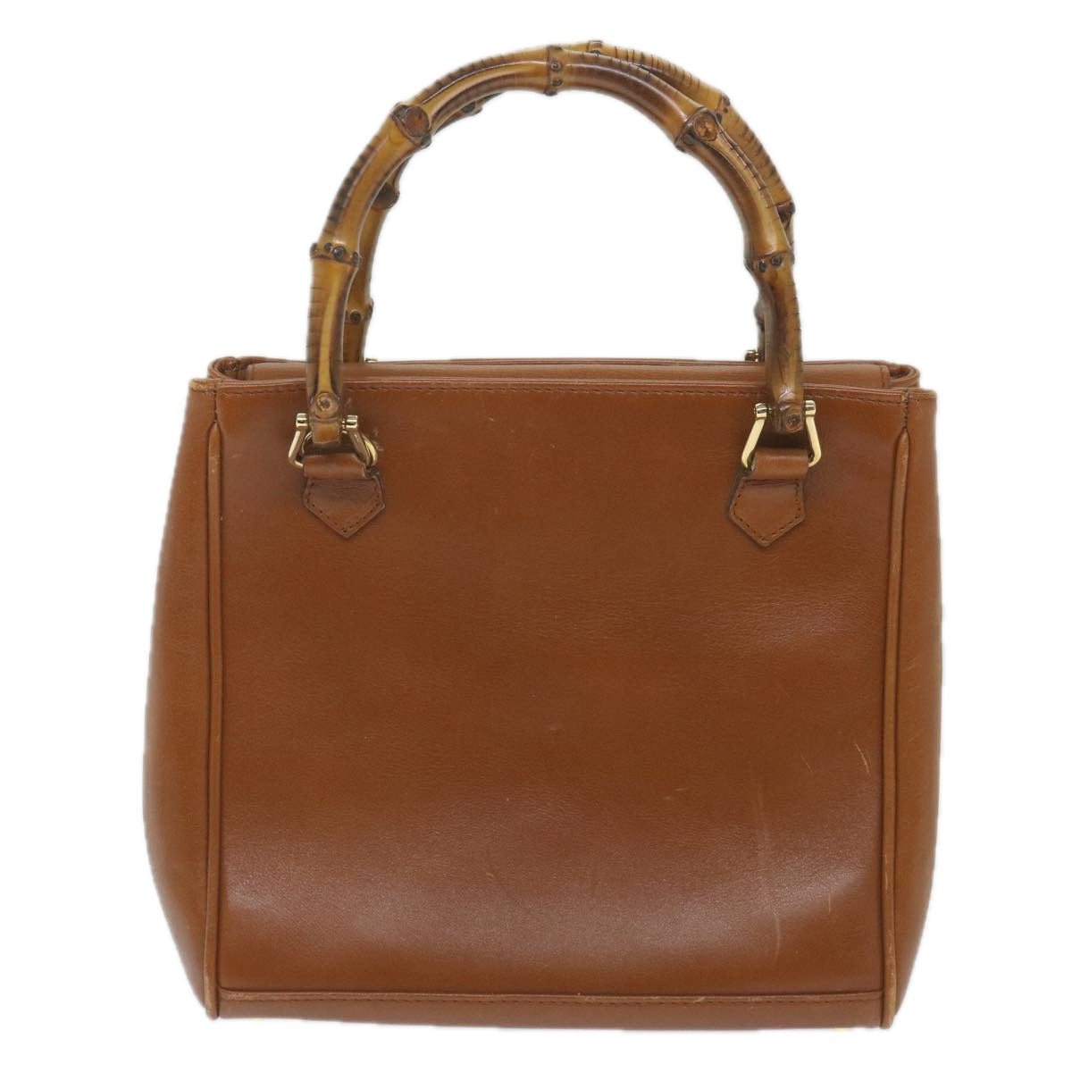 GUCCI Bamboo Hand Bag Leather 2way Brown 000 122 0316 ep2453