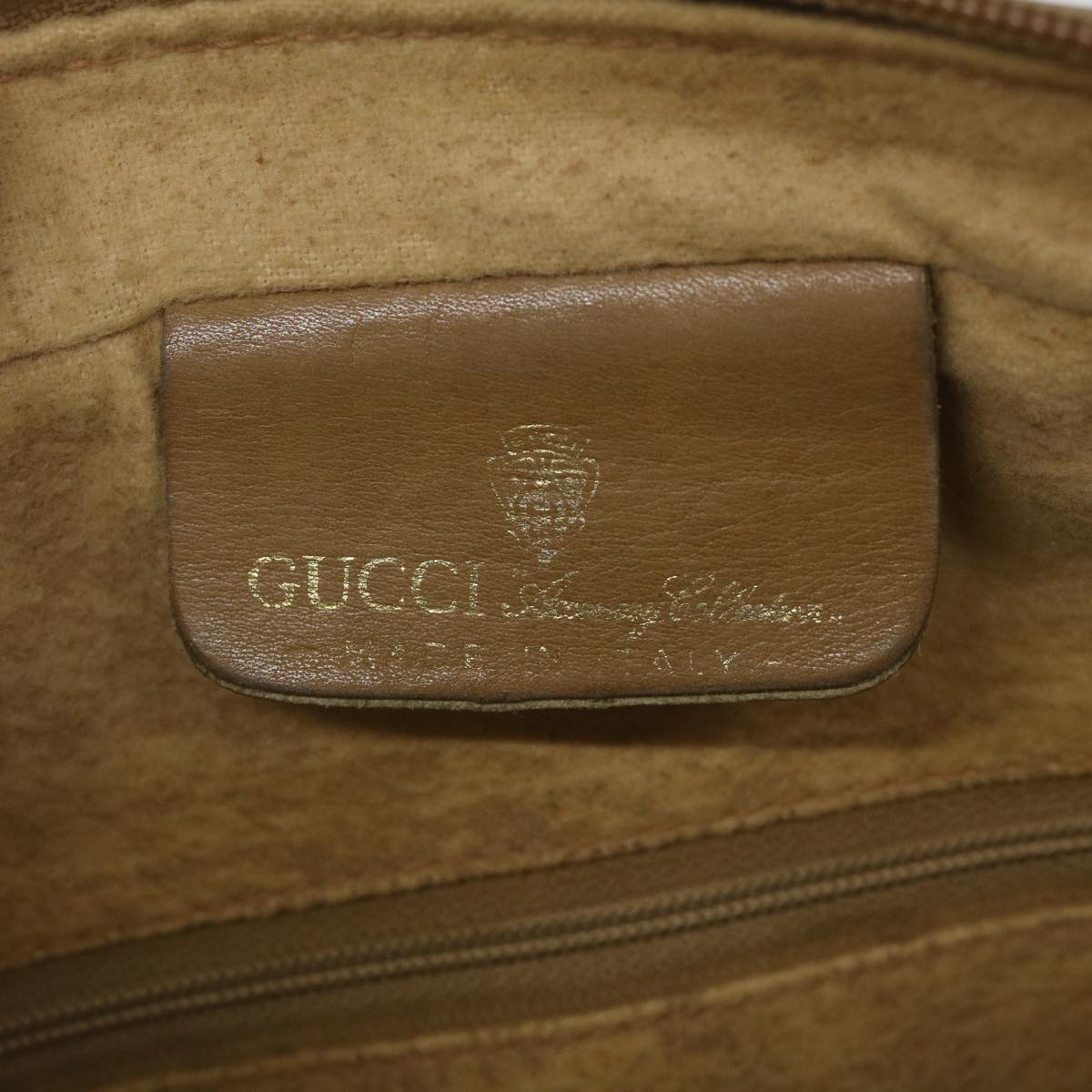 GUCCI Web Sherry Line Shoulder Bag Canvas Beige Red Green 010 378 ep2457