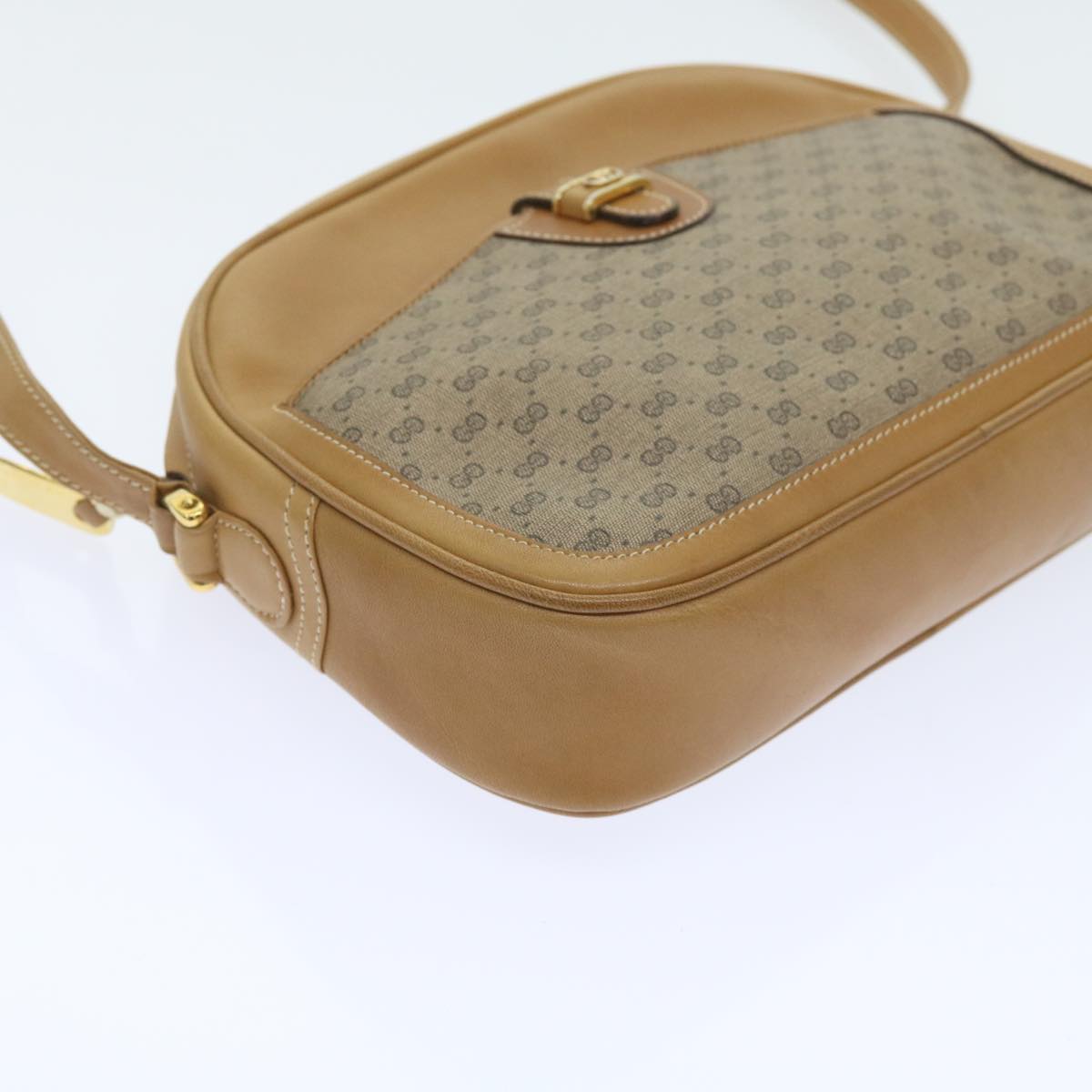 GUCCI Micro GG Supreme Shoulder Bag PVC Leather Beige 001 256 1189 ep2458