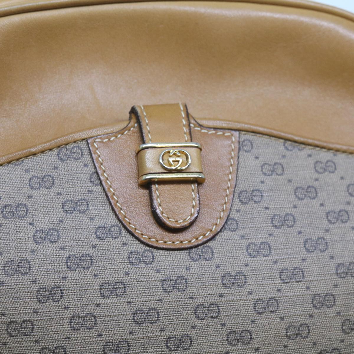 GUCCI Micro GG Supreme Shoulder Bag PVC Leather Beige 001 256 1189 ep2458
