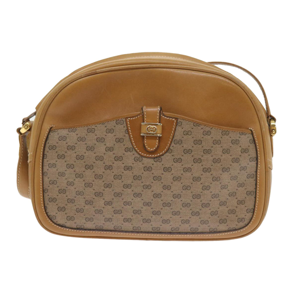 GUCCI Micro GG Supreme Shoulder Bag PVC Leather Beige 001 256 1189 ep2458