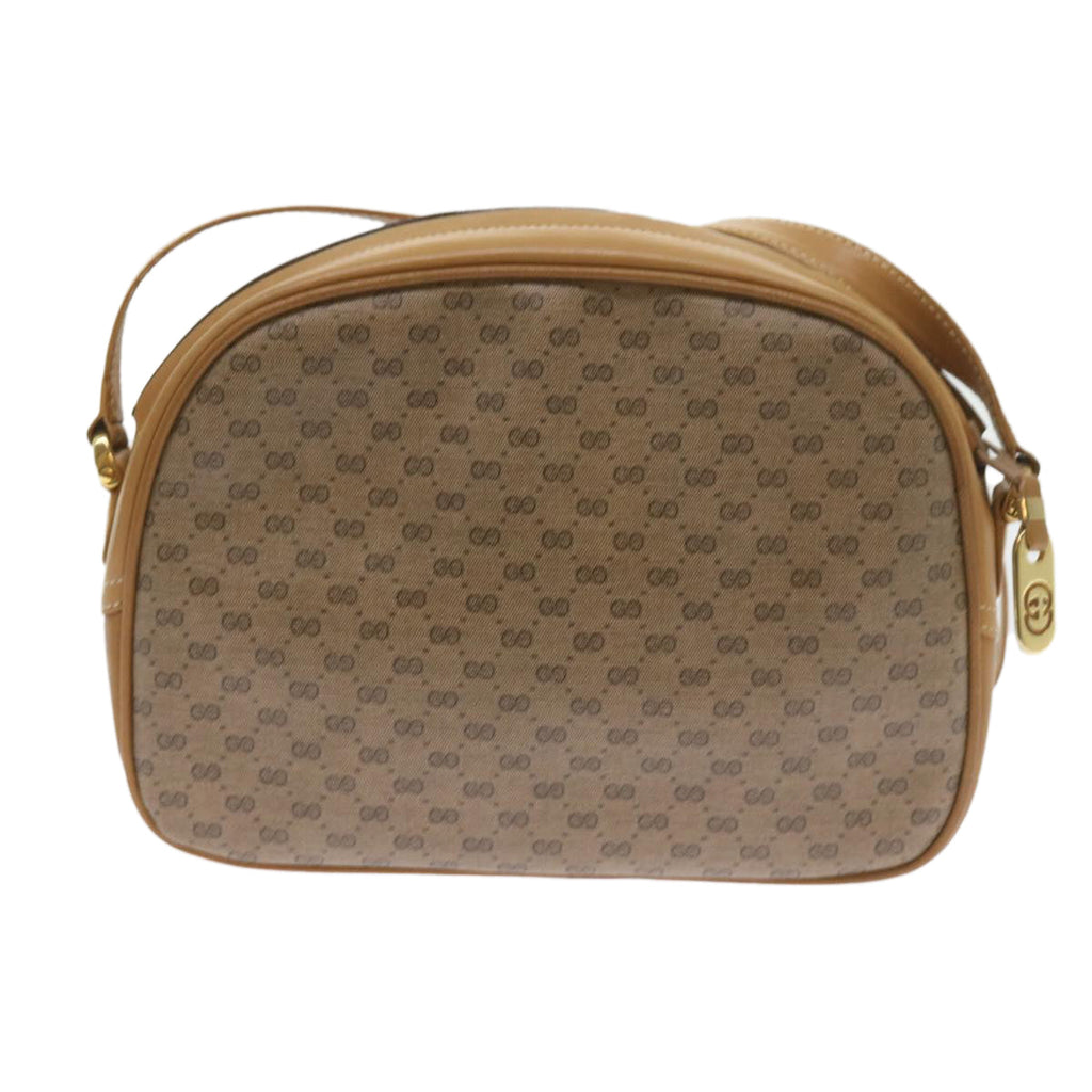 GUCCI Micro GG Supreme Shoulder Bag PVC Leather Beige 001 256 1189 ep2458