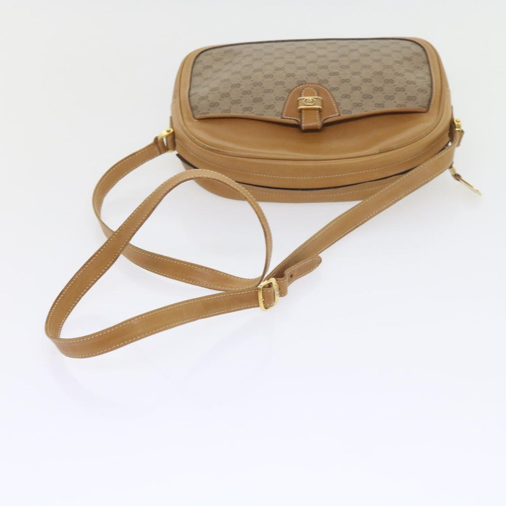 GUCCI Micro GG Supreme Shoulder Bag PVC Leather Beige 001 256 1189 ep2458