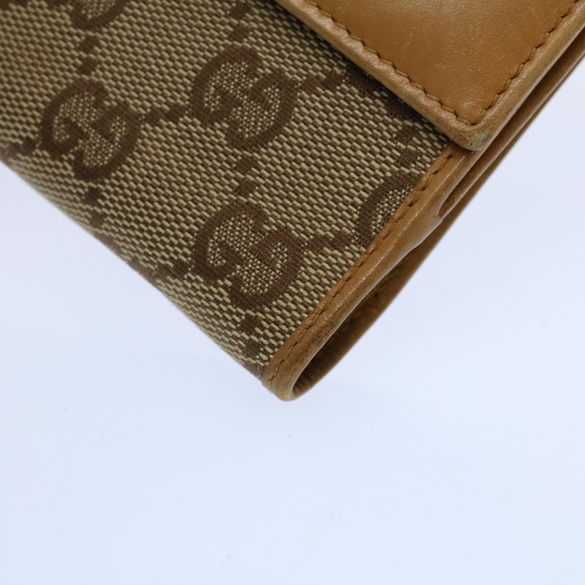 GUCCI GG Canvas Wallet Beige 035 1502 2151 ep2459