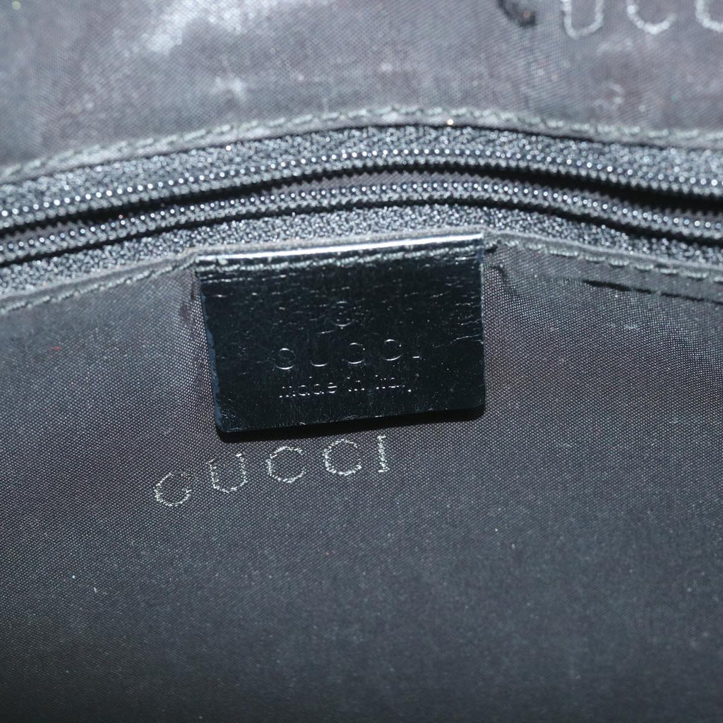 GUCCI Bamboo Shoulder Bag Canvas 2way Black 0011638 ep2478