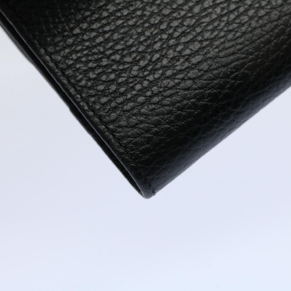GUCCI Wallet Leather Black 615525 ep2480