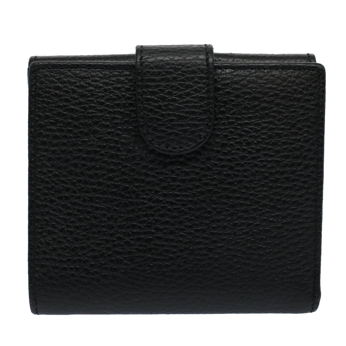GUCCI Wallet Leather Black 615525 ep2480