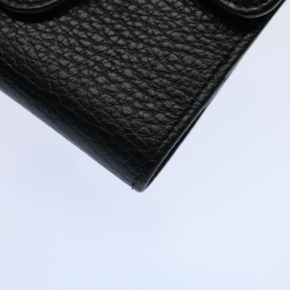 GUCCI Wallet Leather Black 615525 ep2480