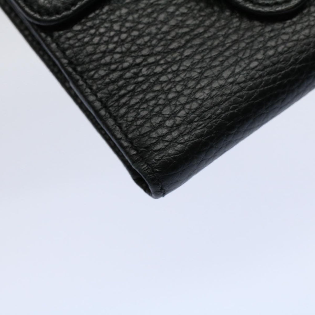 GUCCI Wallet Leather Black 615525 ep2480