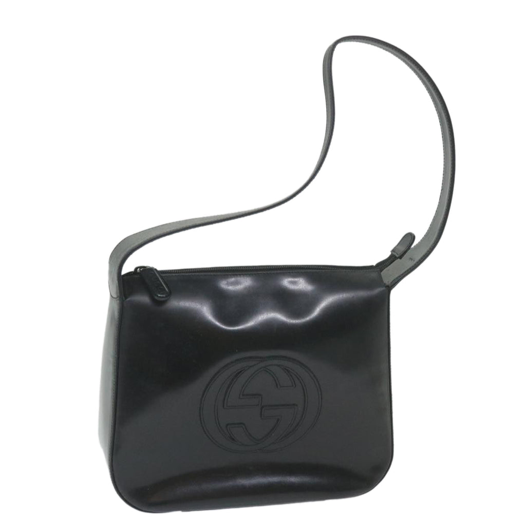 GUCCI Shoulder Bag Leather Black 001 1364 1703 ep2484