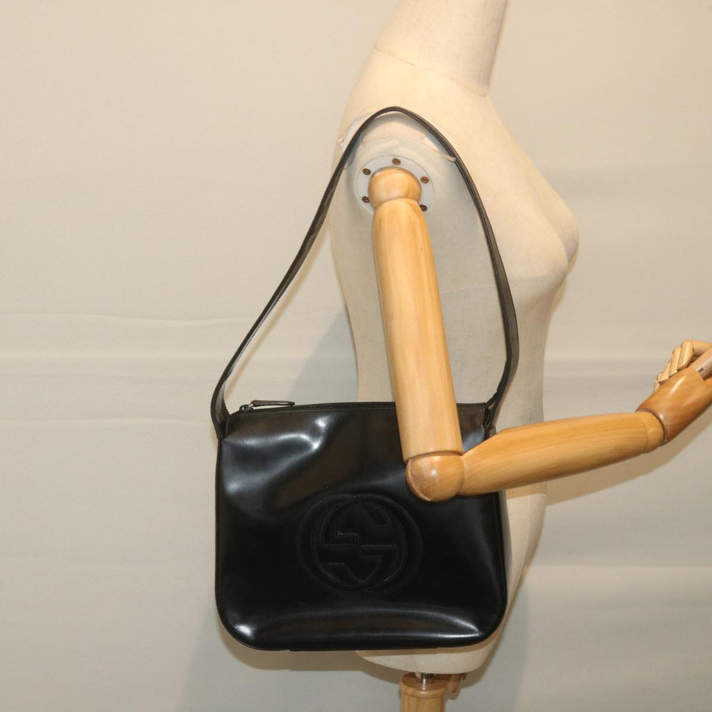GUCCI Shoulder Bag Leather Black 001 1364 1703 ep2484