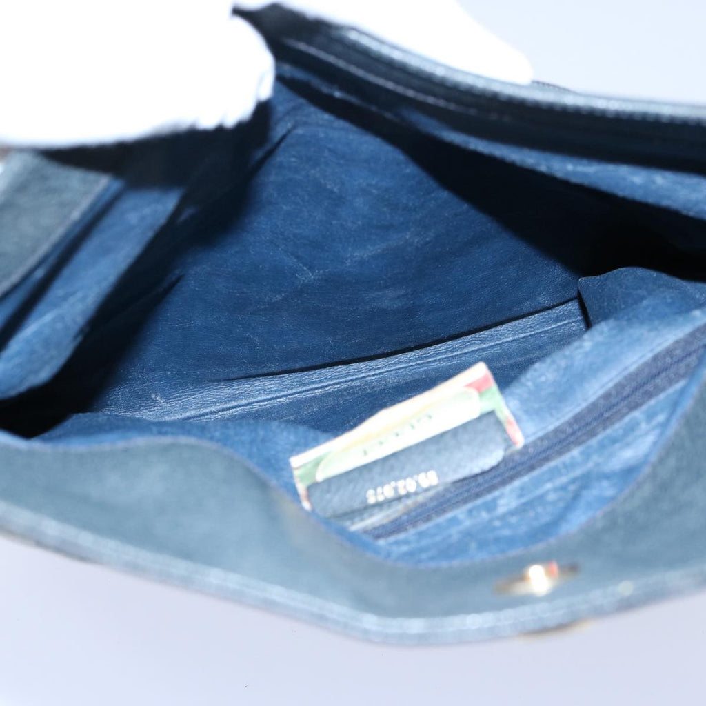 GUCCI GG Supreme Clutch Bag PVC Leather Navy 89 02 075 ep2500