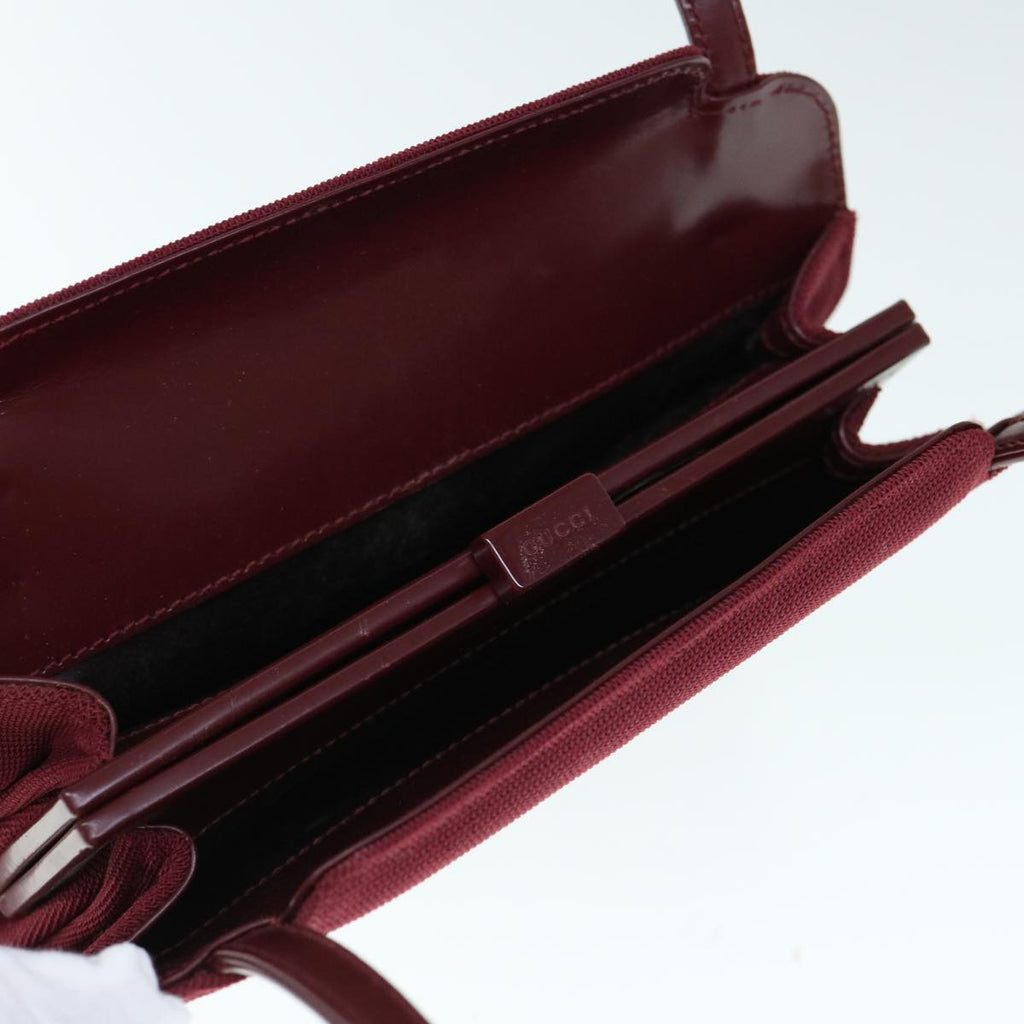 GUCCI Hand Bag Canvas Red ep2504