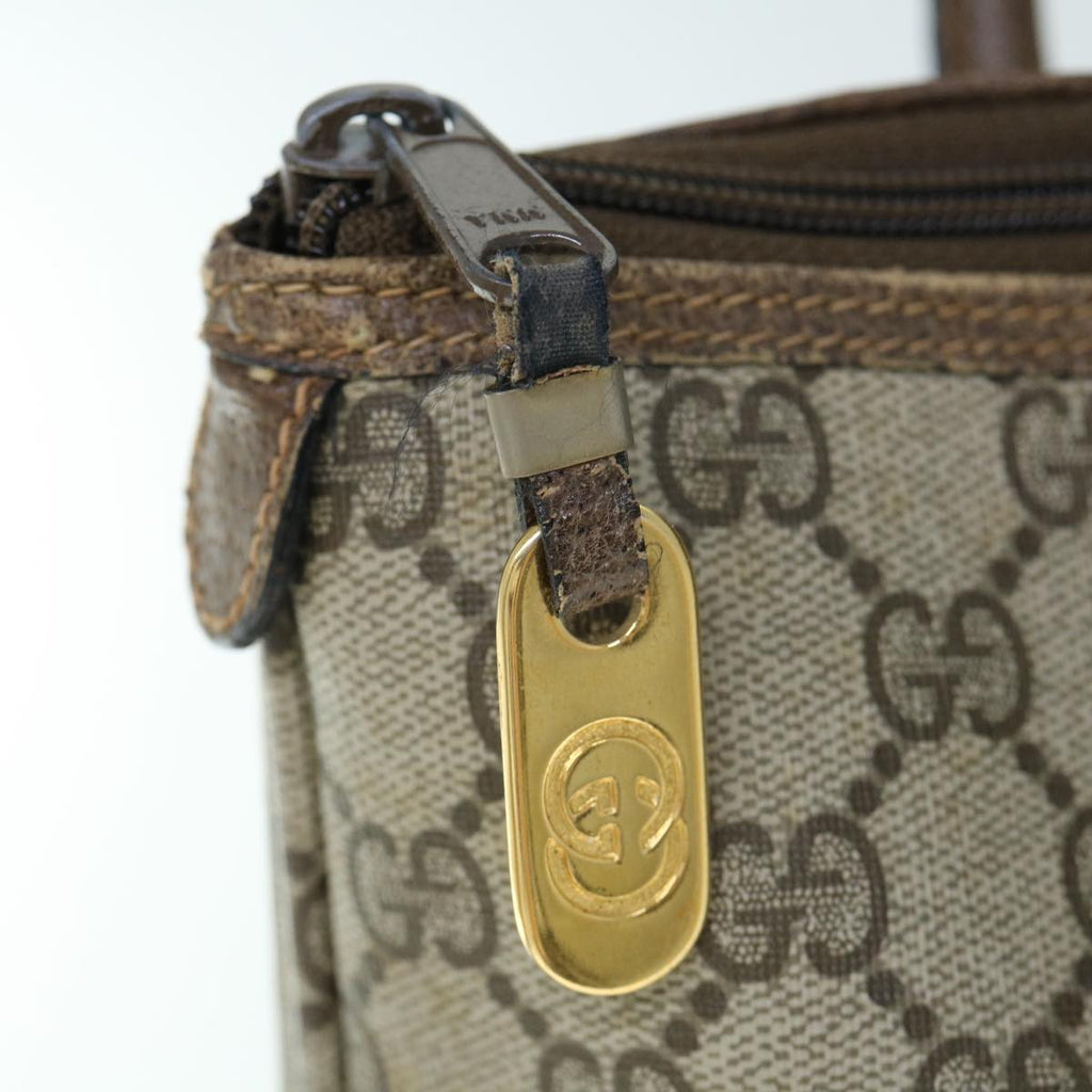 GUCCI GG Supreme Hand Bag PVC Leather Beige 002 4947 39 ep2506