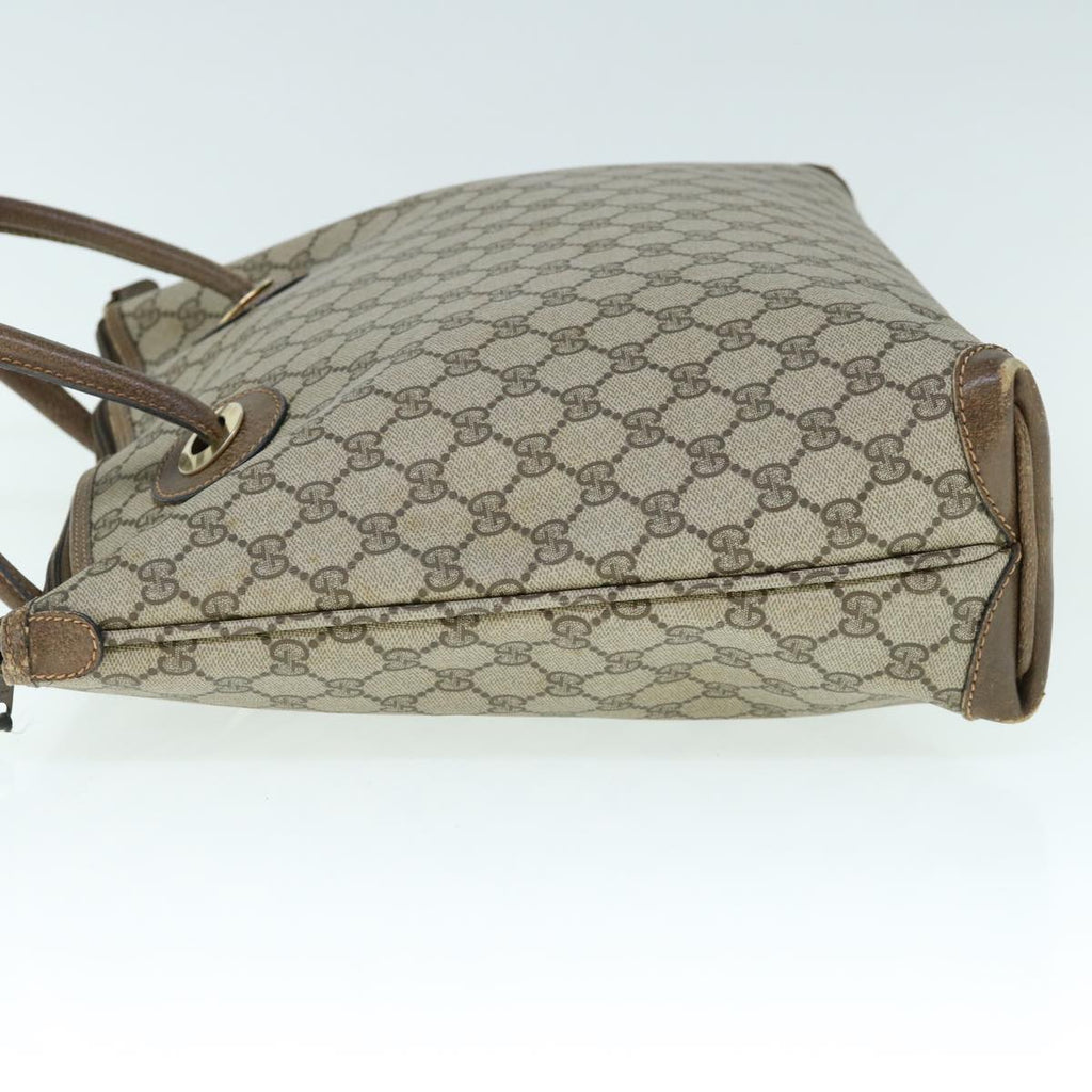 GUCCI GG Supreme Hand Bag PVC Leather Beige 002 4947 39 ep2506