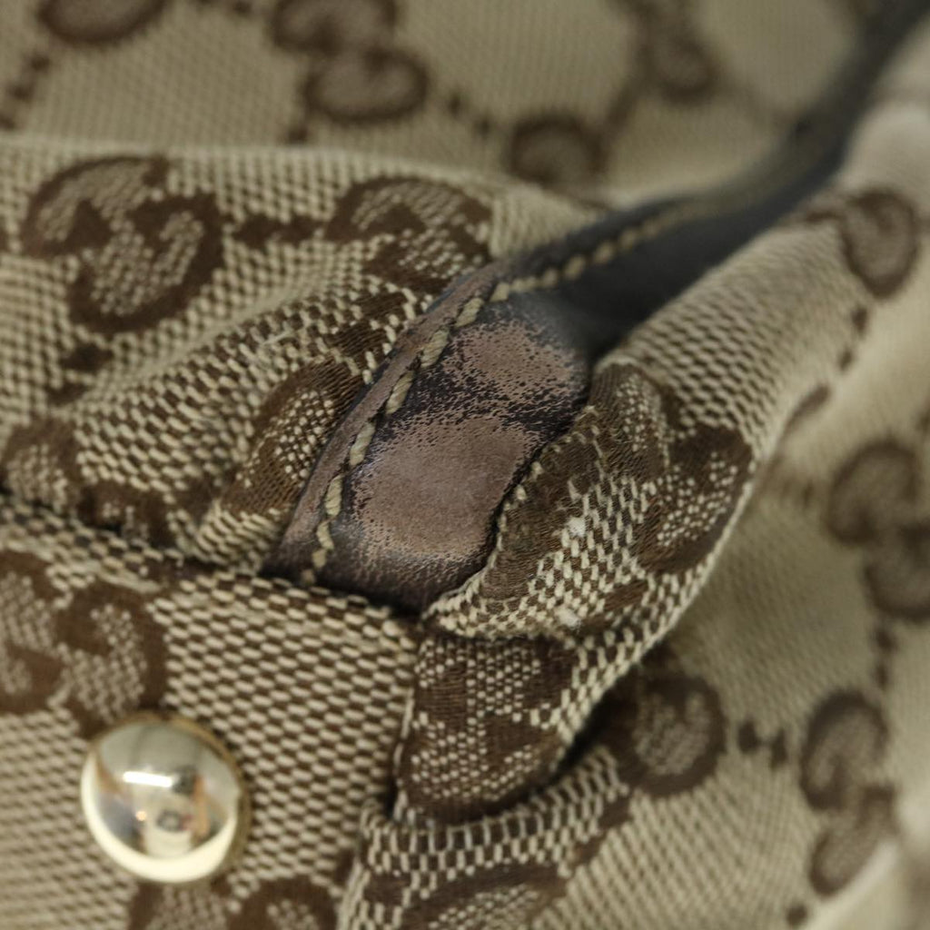 GUCCI GG Canvas Shoulder Bag Beige 189835 ep2509