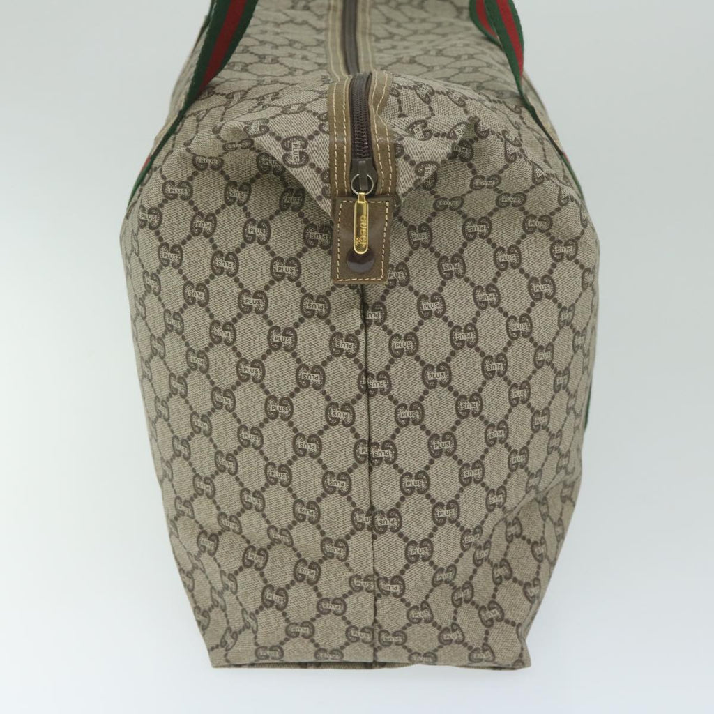 GUCCI GG Plus Supreme Web Sherry Line Tote Bag Beige Red Green ep2516