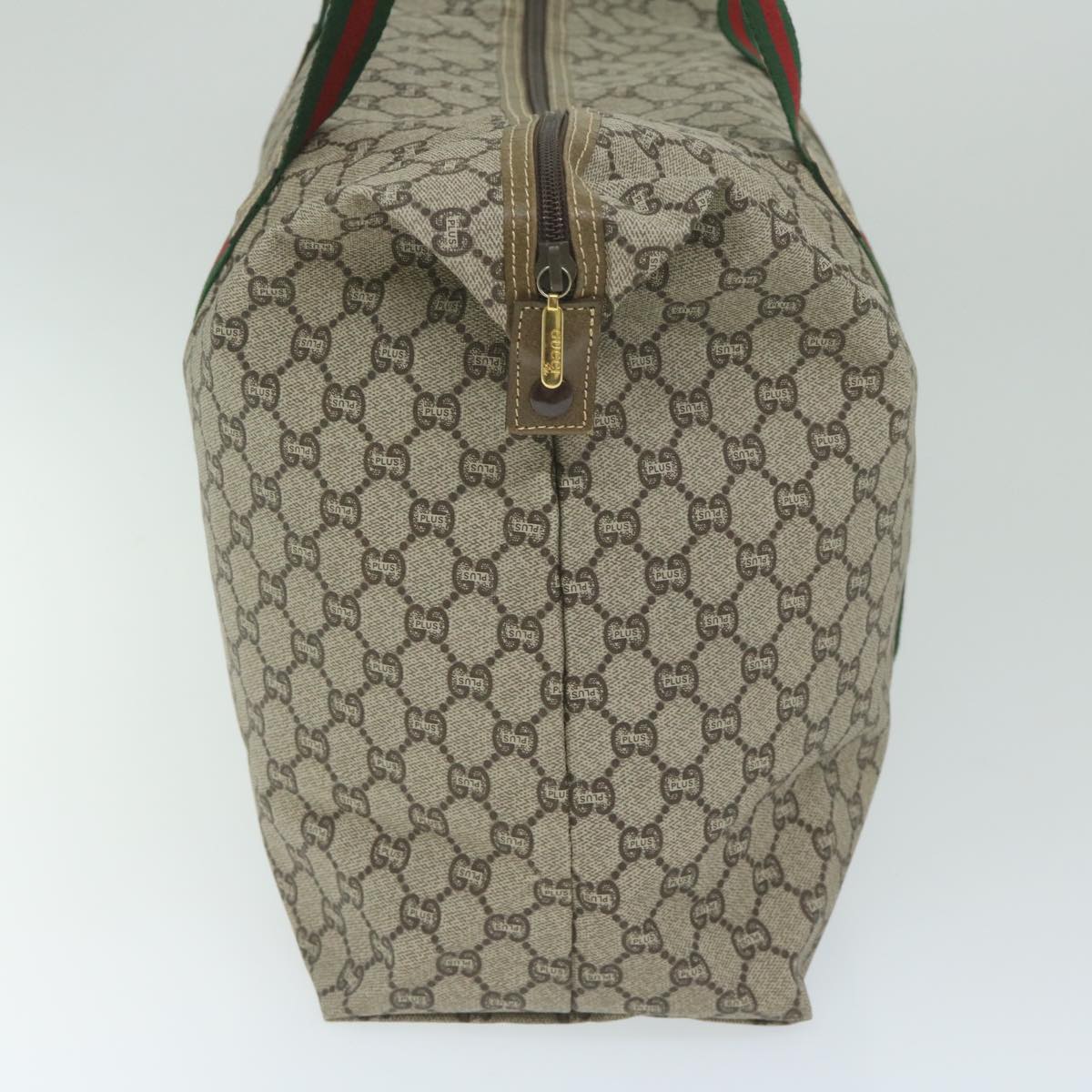 GUCCI GG Plus Supreme Web Sherry Line Tote Bag Beige Red Green ep2516