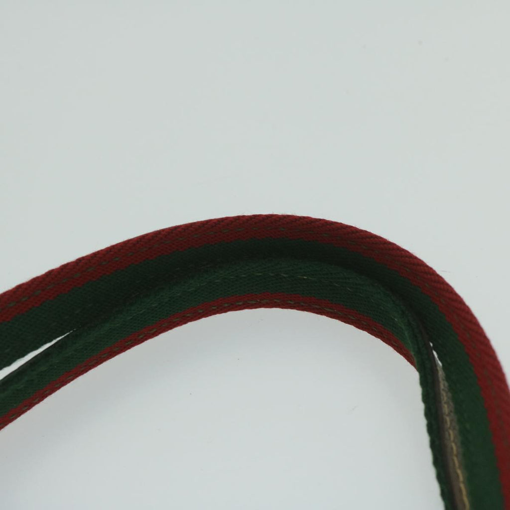 GUCCI GG Plus Supreme Web Sherry Line Tote Bag Beige Red Green ep2516