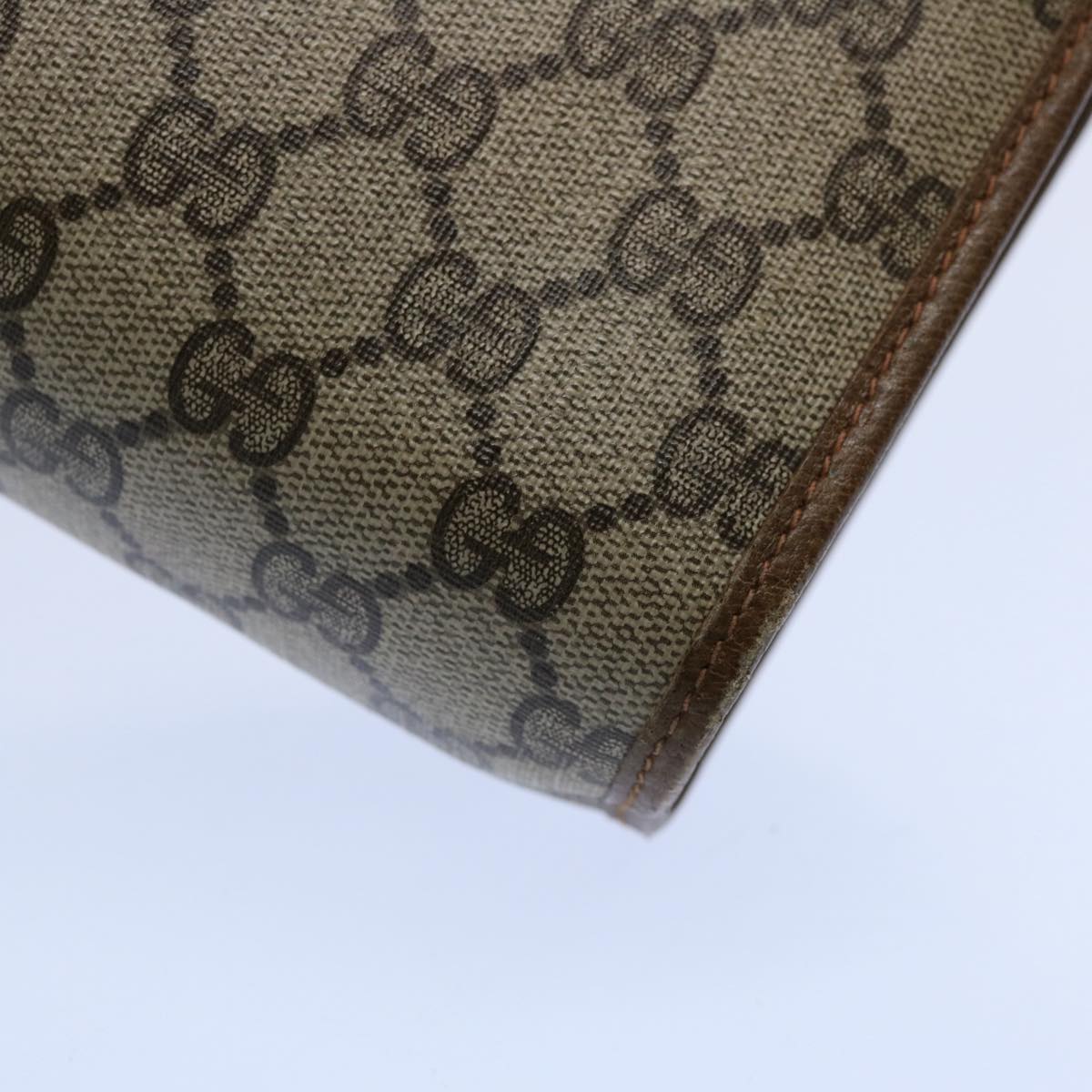 GUCCI GG Supreme Web Sherry Line Clutch Bag Red Beige 89 01 030 ep2520