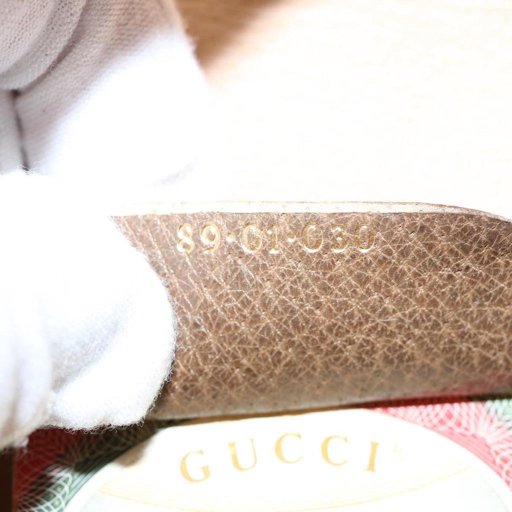 GUCCI GG Supreme Web Sherry Line Clutch Bag Red Beige 89 01 030 ep2520