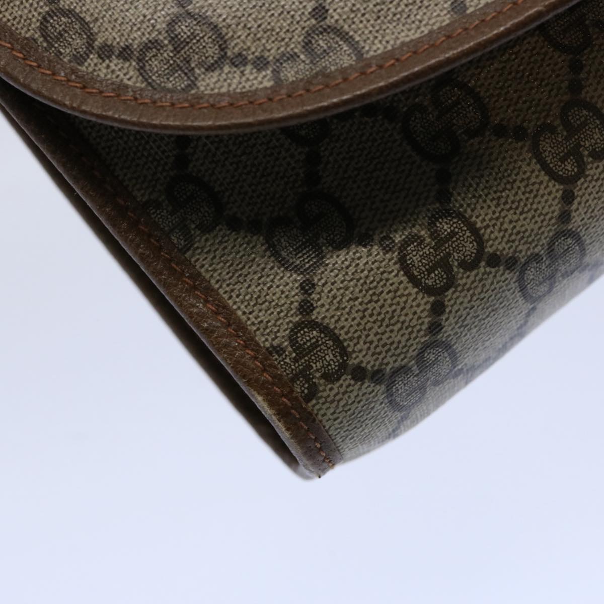 GUCCI GG Supreme Web Sherry Line Clutch Bag Red Beige 89 01 030 ep2520
