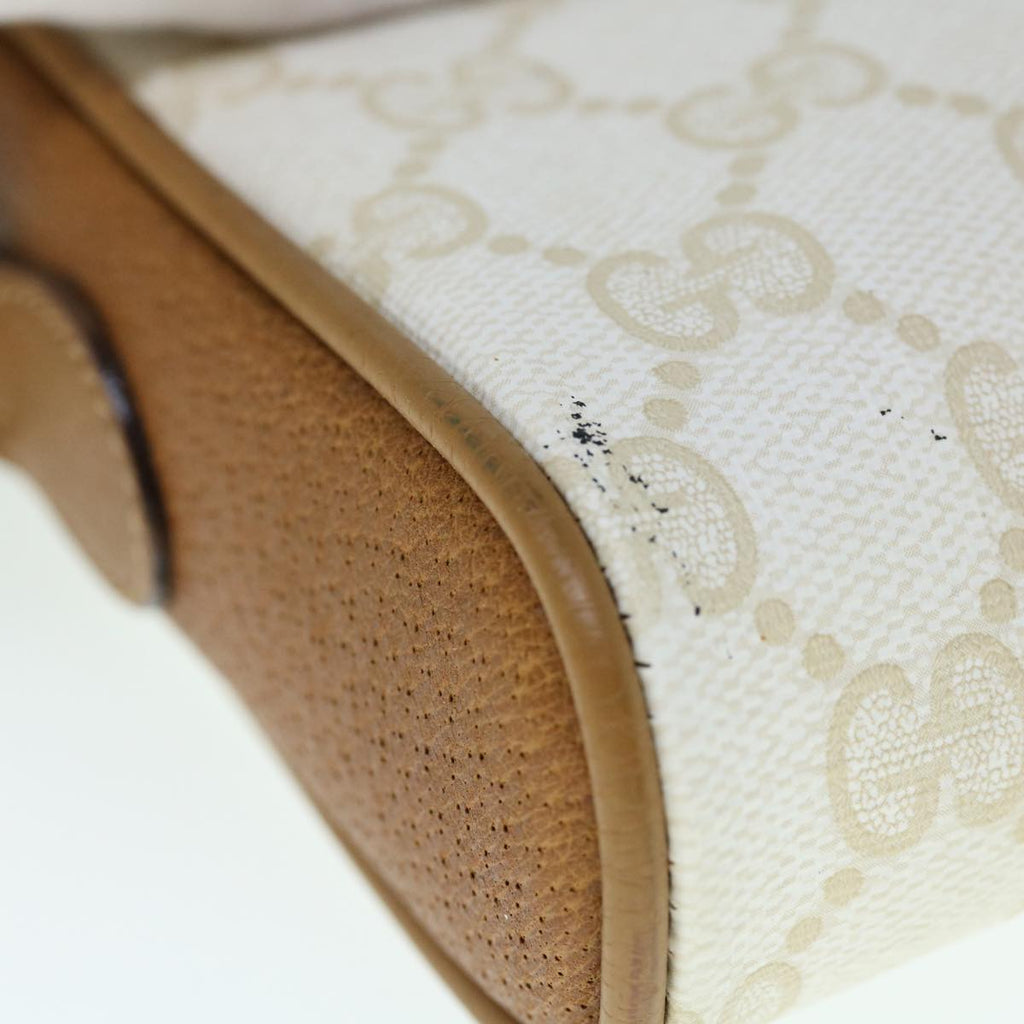 GUCCI GG Supreme Shoulder Bag PVC Leather White 116 02 089 ep2521