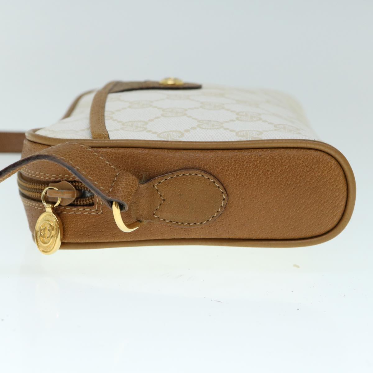 GUCCI GG Supreme Shoulder Bag PVC Leather White 116 02 089 ep2521